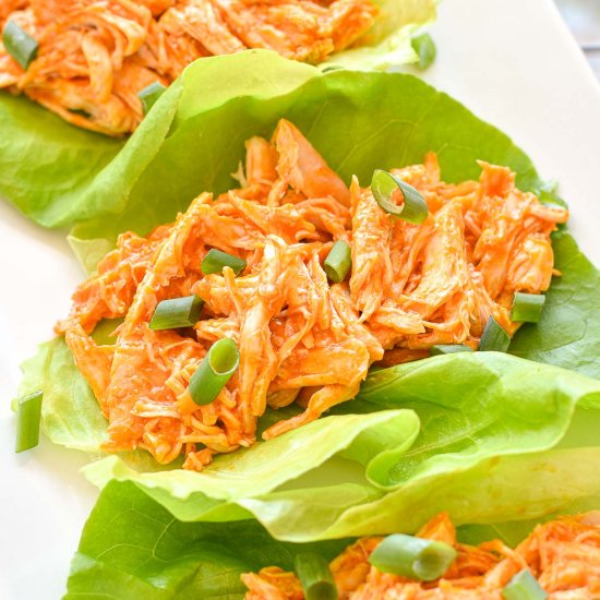 Easy Pulled Buffalo Chicken