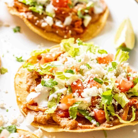 Chicken Tinga Tostadas