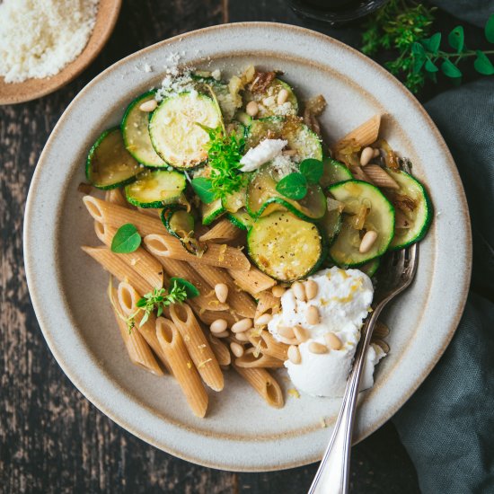 Zucchini and Ricotta Pasta recipe