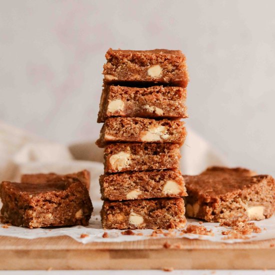 Gingerbread blondies