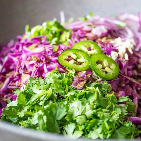 Sweet Lime Coleslaw