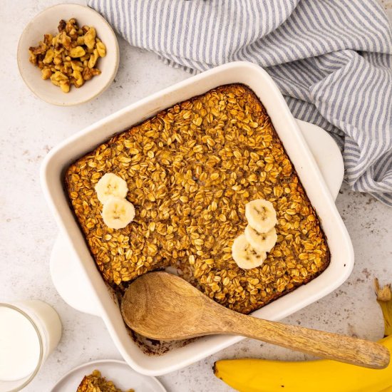 Baked Banana Oatmeal