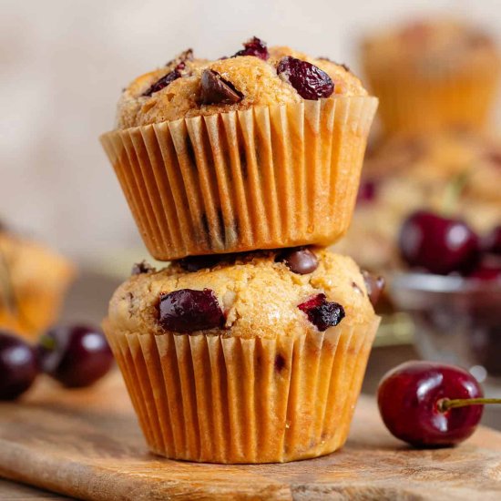 Chocolate Cherry Muffins