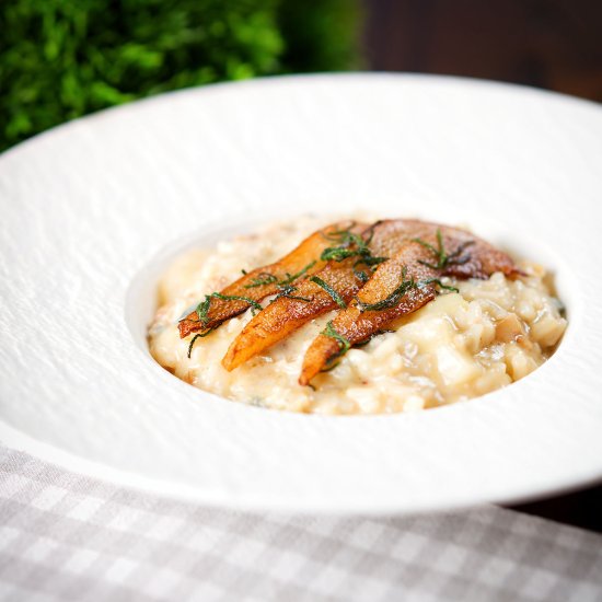 Pear and Gorgonzola Risotto