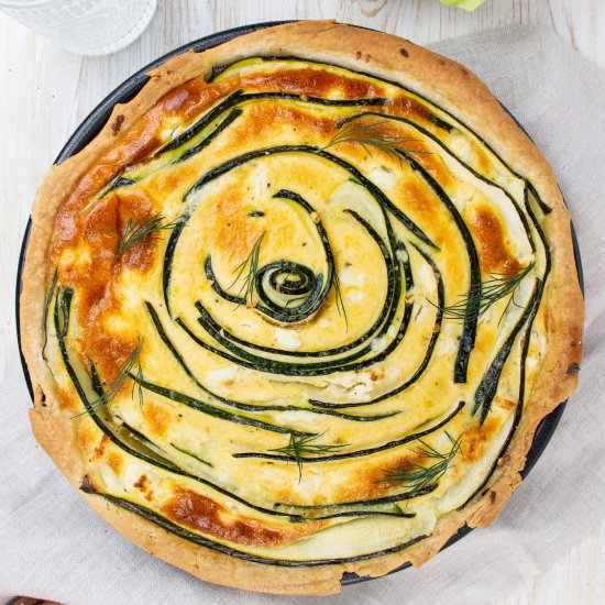 Zucchini Feta Quiche