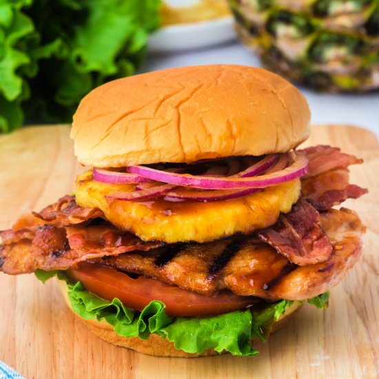 Grilled Hawaiian Chicken Sandwiches