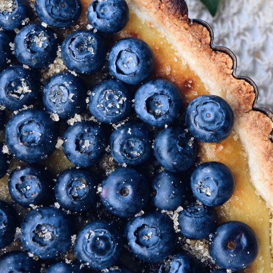 Whipped Ricotta & Blueberry Tart