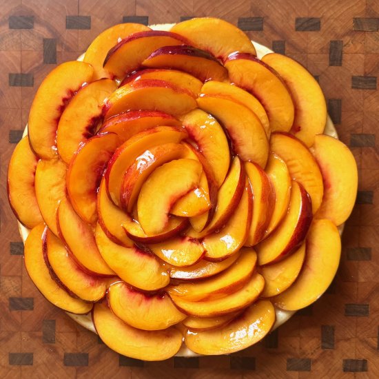 Nectarine Cheesecake Tart
