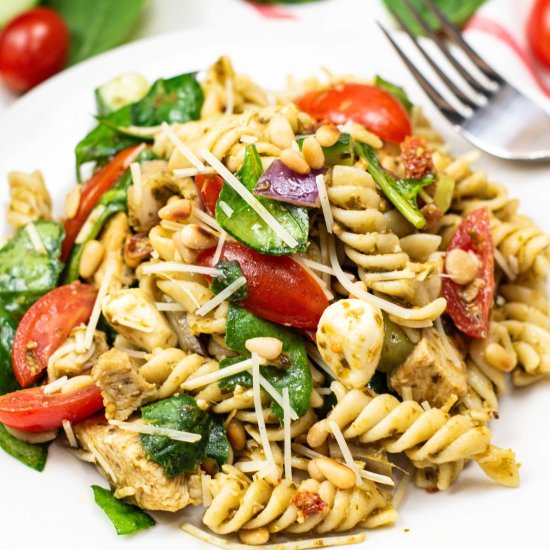 Chicken Pesto Pasta Salad
