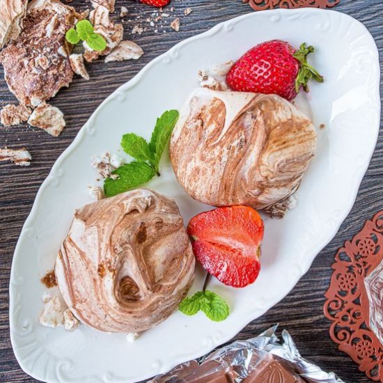 Chocolate Swirl Meringue Cookies