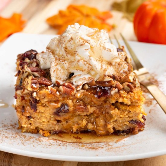 Make-Ahead Pumpkin Baked Oatmeal