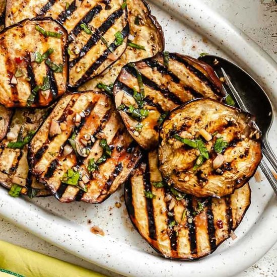 Grilled Marinated Eggplant