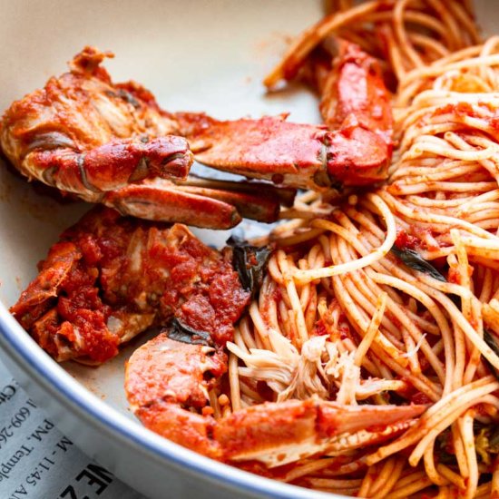 Crab Gravy (Crabs in Red Sauce)