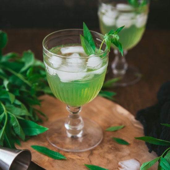 Lemon Verbena Liquor Cocktail