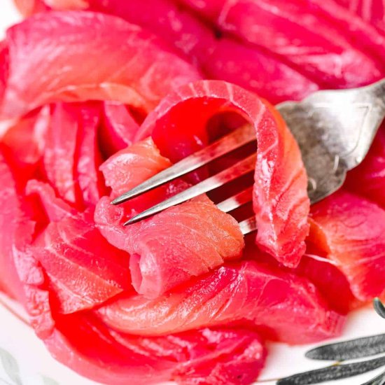 Beetroot Cured Salmon