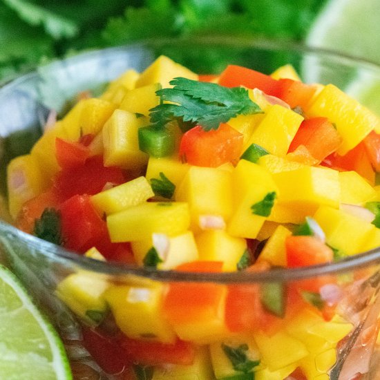 Quick Fresh Mango Salsa