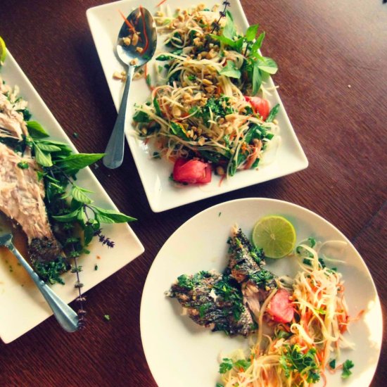 Thai Whole Grilled Snapper