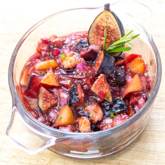 fresh fig & plum salsa
