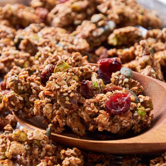High Protein Granola with Sourdough