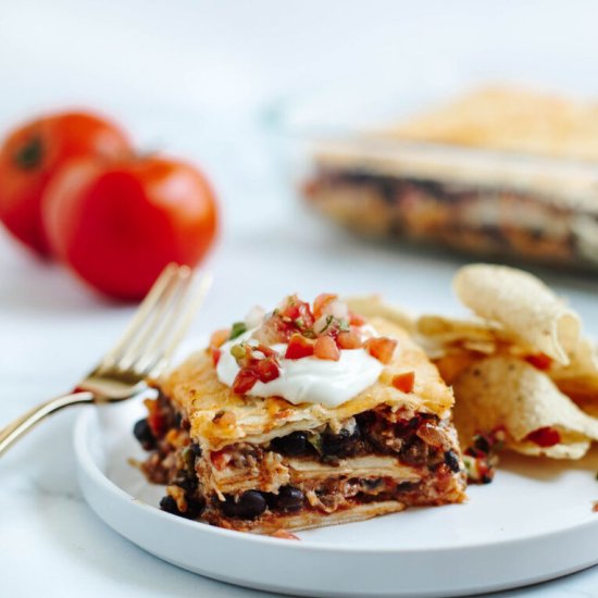 Easy Taco Lasagna