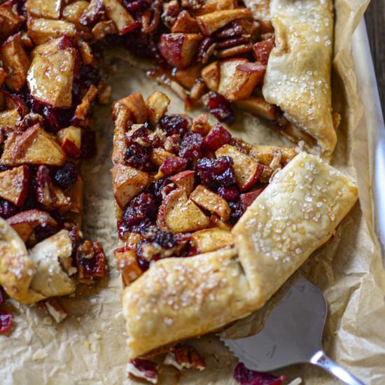 Apple Cranberry Galette