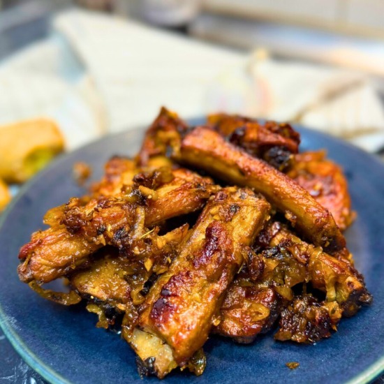 Beer Braised Pork Ribs with Caramel
