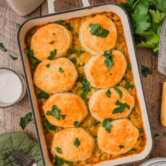 Homestyle Chicken and Biscuits