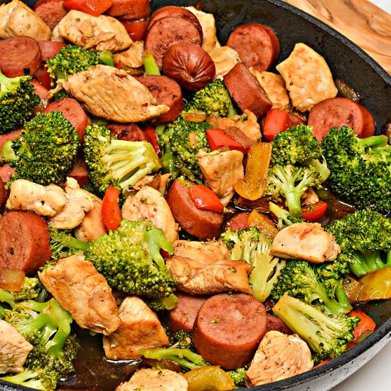 Maple Garlic Chicken & Sausage
