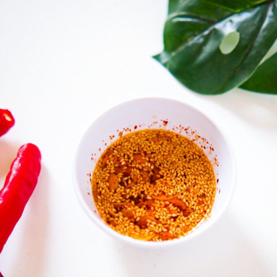 Homemade Garlic Chili Oil