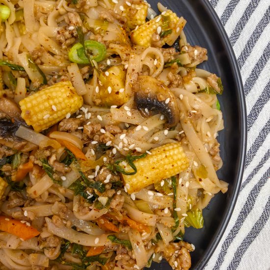 Pork and Noodle Stir Fry