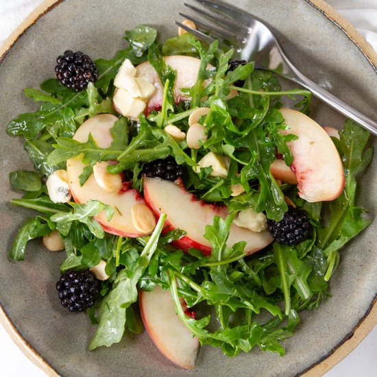 Peach Arugula Salad