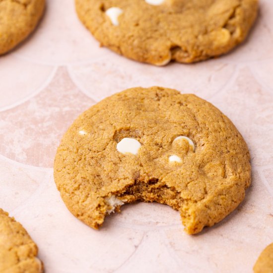 Pumpkin White Chocolate Chip Cookie