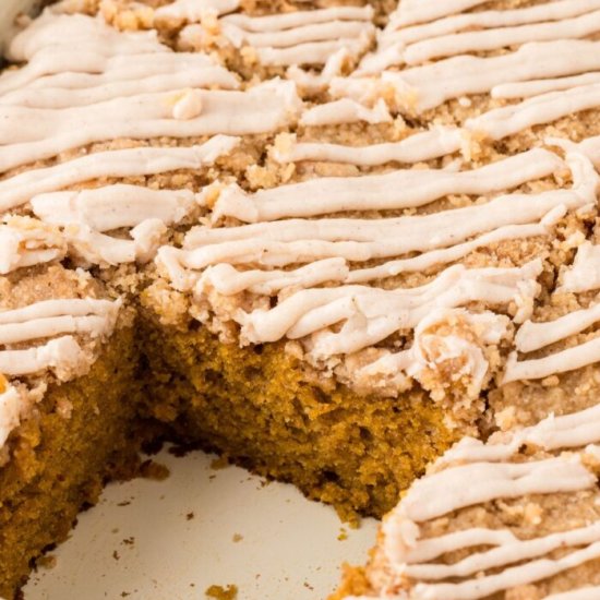 Cinnamon Streusel Pumpkin Cake