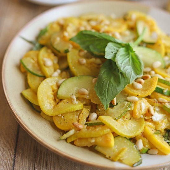 Sauteed Zucchini and Summer Squash
