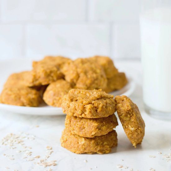 No-Bake Pumpkin Oatmeal Cookies