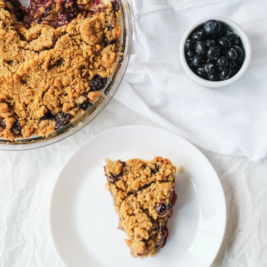 Blueberry Crumble Pie