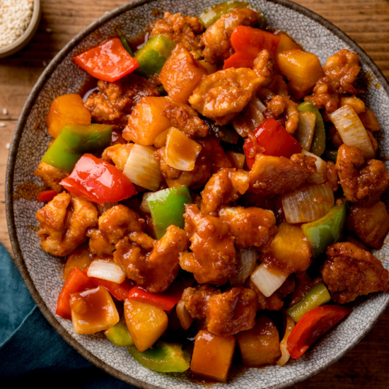 Air Fryer Sweet and Sour Chicken