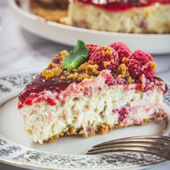 Raspberry Ricotta Cheesecake