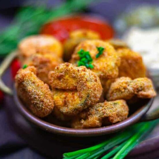 Air Fried Dill Pickles