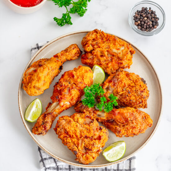 Healthier Crispy Fried Chicken