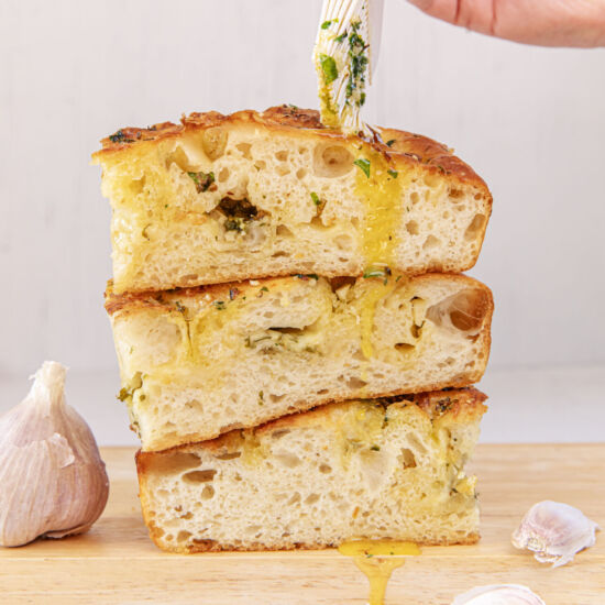 Cheesy Garlic Bread Focaccia
