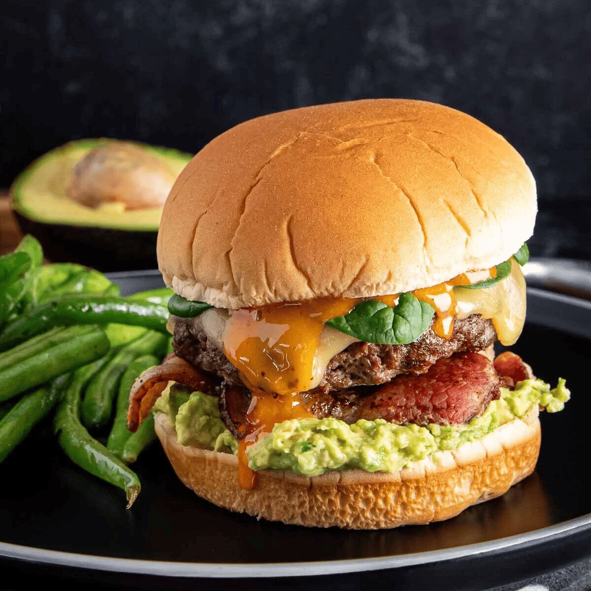 Bacon-Avocado Ground Beef Burger