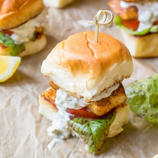 Blackened Fish Sliders
