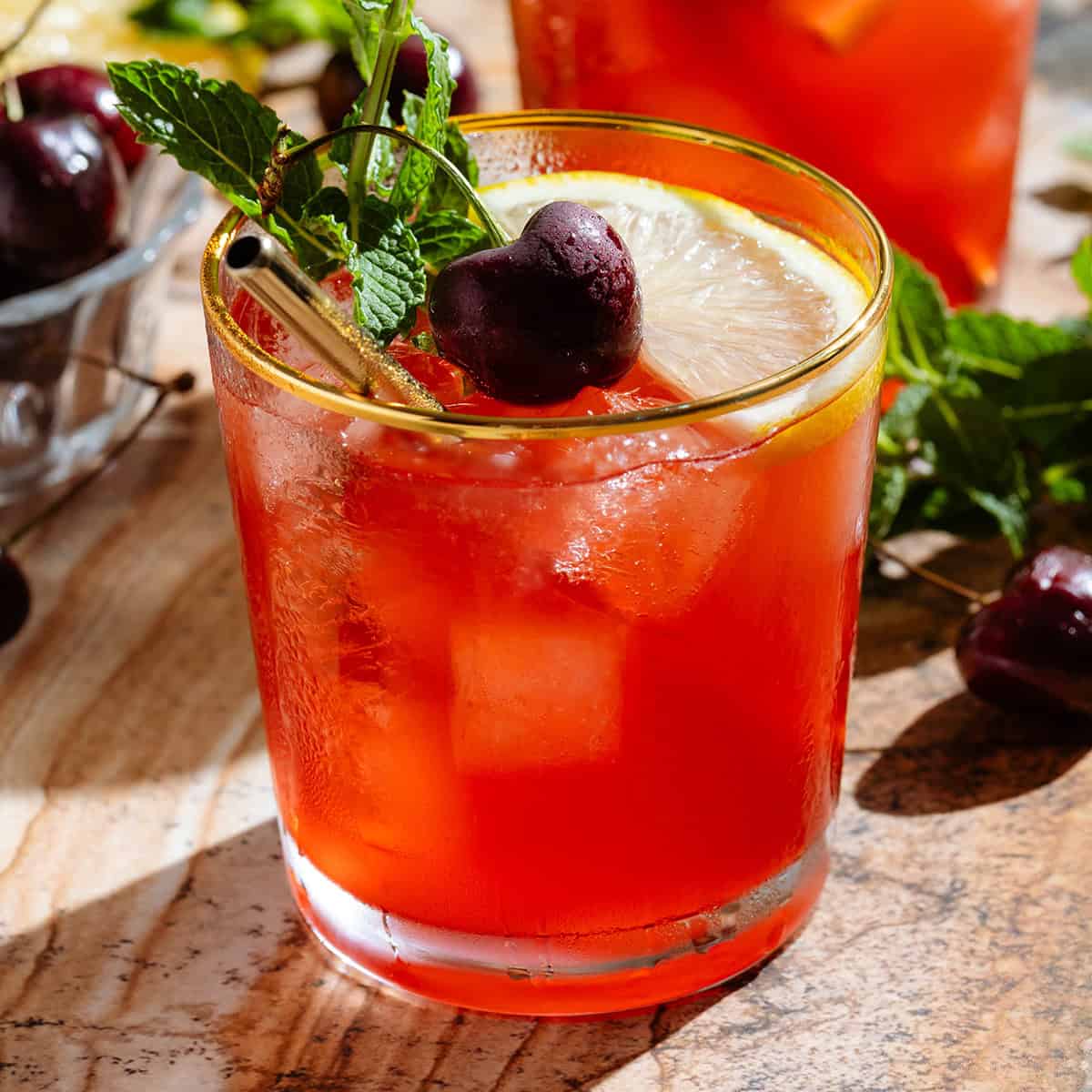 Bourbon Cherry Cocktail