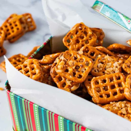 Butter Toffee Pretzels With Heath