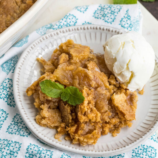 Cake Mix Apple Cobbler