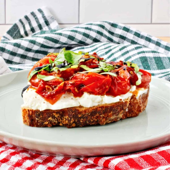 Caprese Ricotta Toast
