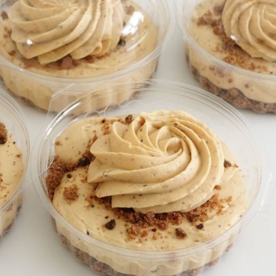 Easy Caramel Cheesecake Bowls