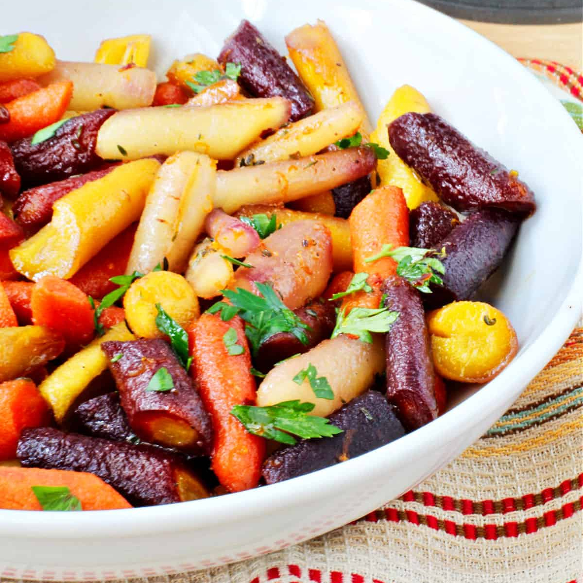 Roasted Tricolor Carrots