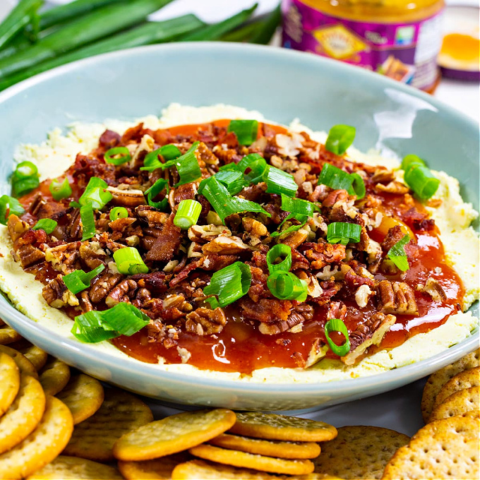 Cheese Dip with Mango Chutney